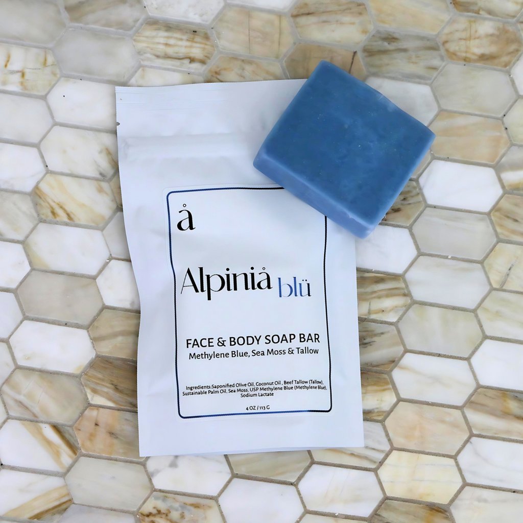 Methylene Blue Sea Moss Tallow Soap Bar for Clear & Healthy Skin