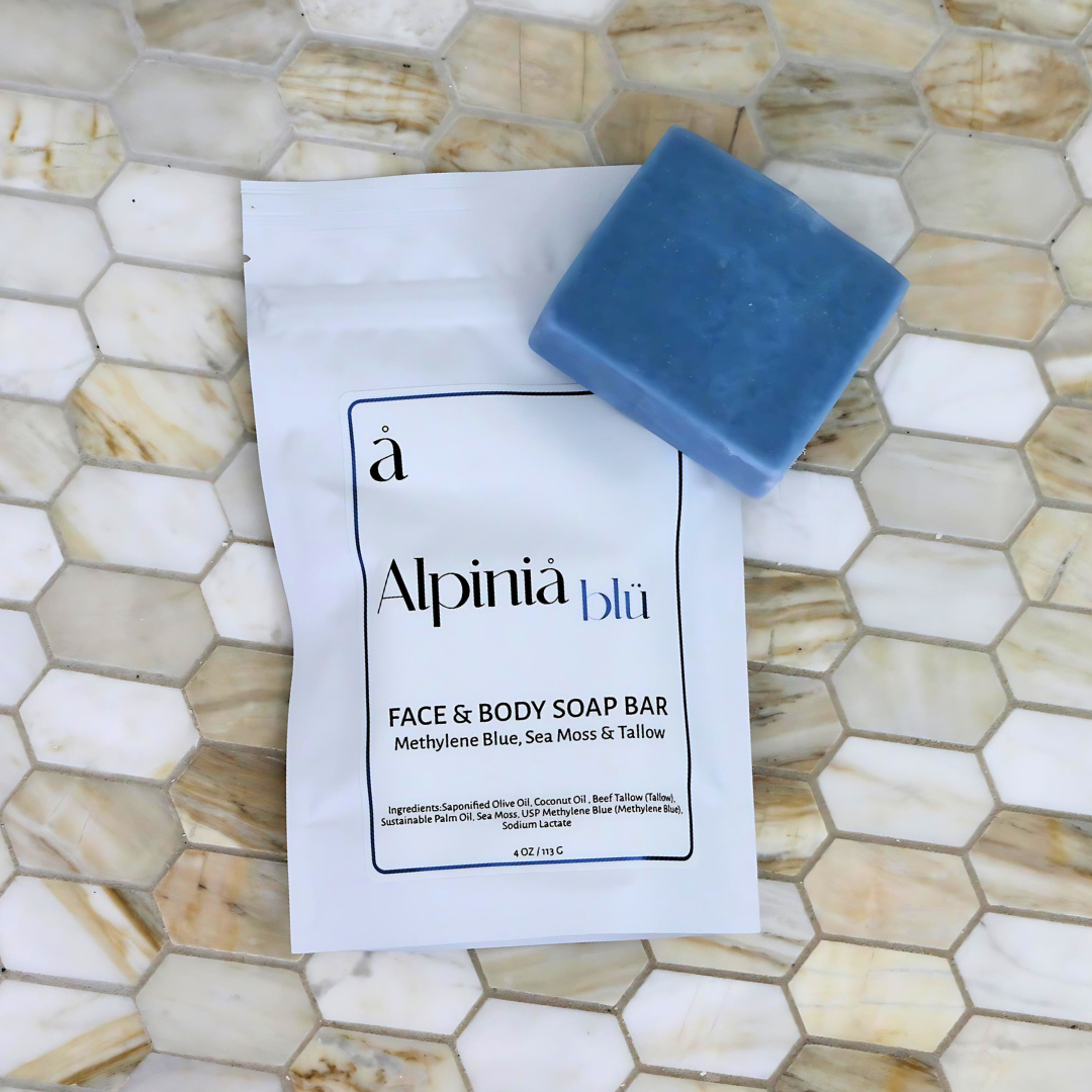 Methylene Blue Sea Moss Tallow Soap Bar for Clear & Healthy Skin