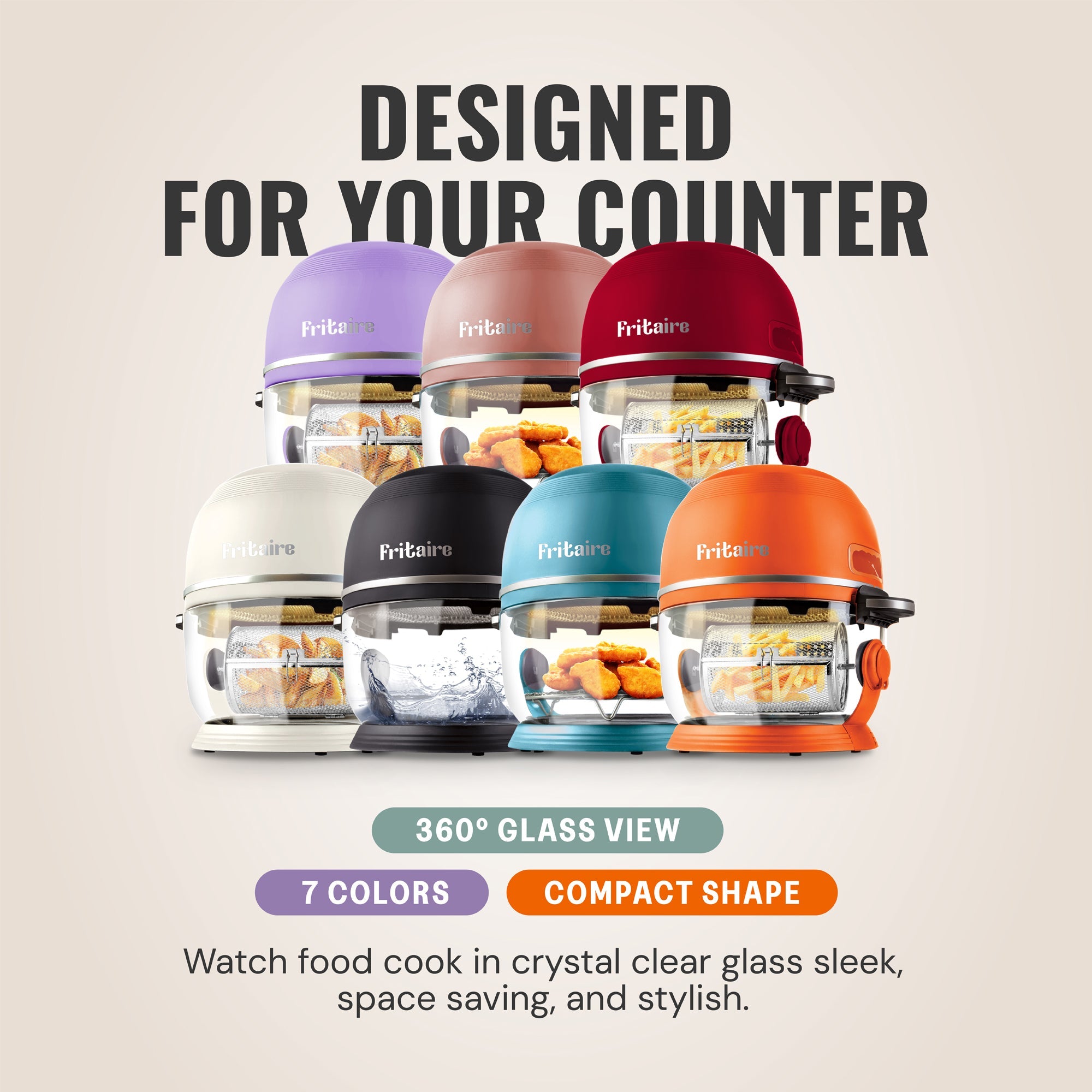 Self-Cleaning Air Fryer™ & Non-Toxic Air Fryer™ - Mauve Rose
