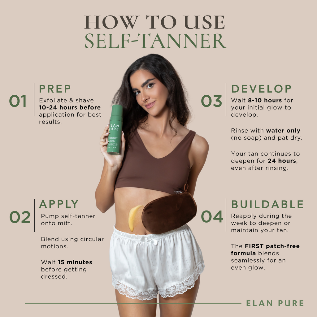Starter Tanning Bundle: Non-Toxic Self-Tan and Mitt
