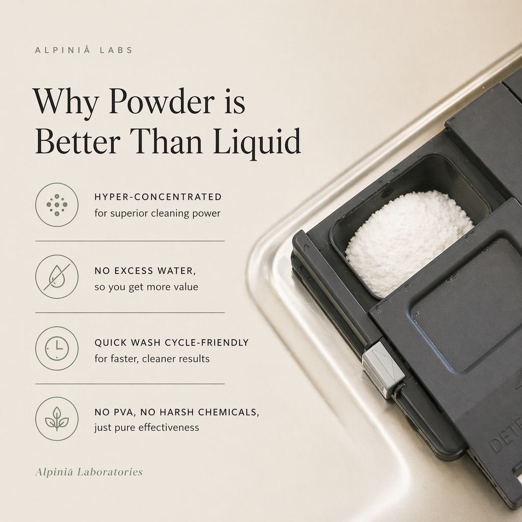 Powerful Dishwasher Detergent with Enzymes